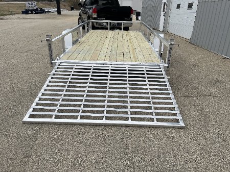 New 2025 Black Rhino EXS7x14 Aluminum Trailer w/ Wood Deck