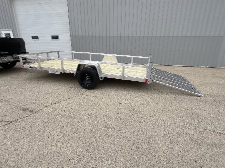 New 2025 Black Rhino EXS7x14 Aluminum Trailer w/ Wood Deck