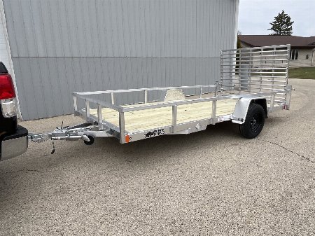 New 2025 Black Rhino EXS7x14 Aluminum Trailer w/ Wood Deck