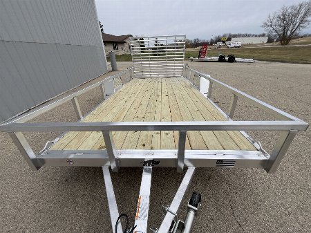 New 2025 Black Rhino EXS7x14 Aluminum Trailer w/ Wood Deck
