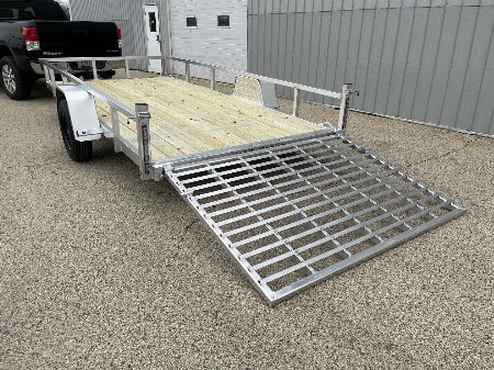 New 2025 Black Rhino EXS7x14 Aluminum Trailer w/ Wood Deck