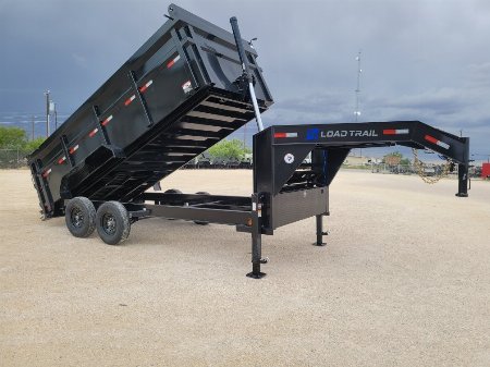 New 2025 Load Trail 16' 14K Gooseneck Dump w/ 48" Sides Telescopic Cylinder