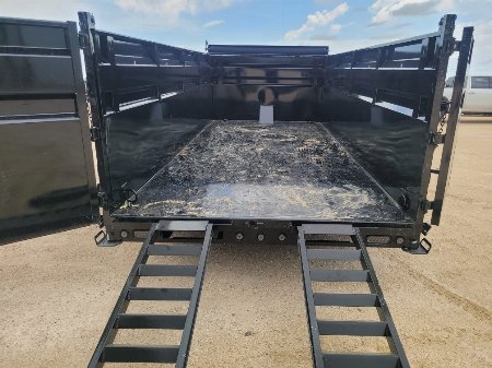 New 2025 Load Trail 16' 14K Gooseneck Dump w/ 48" Sides Telescopic Cylinder