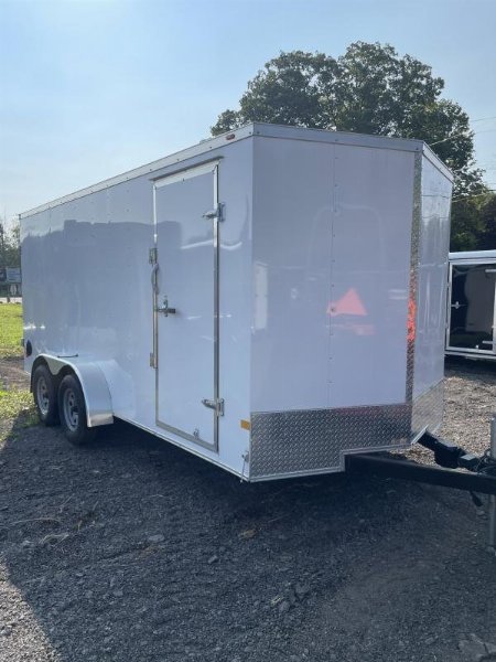 New 2024 Wells Cargo 7x16 FastTrac Deluxewith 6'6  interior and Rear Double Doors