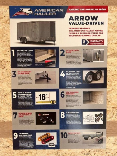 New 2025 American Hauler AR8516T2 8.5'X16' Cargo / Enclosed Trailer