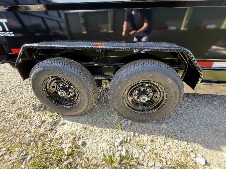 New 2026 PJ Trailers D7142 Dump Trailer 83x14 TA HIGH SIDES (GVW:14000) BLACK