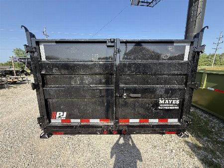 New 2026 PJ Trailers D7142 Dump Trailer 83x14 TA HIGH SIDES (GVW:14000) BLACK