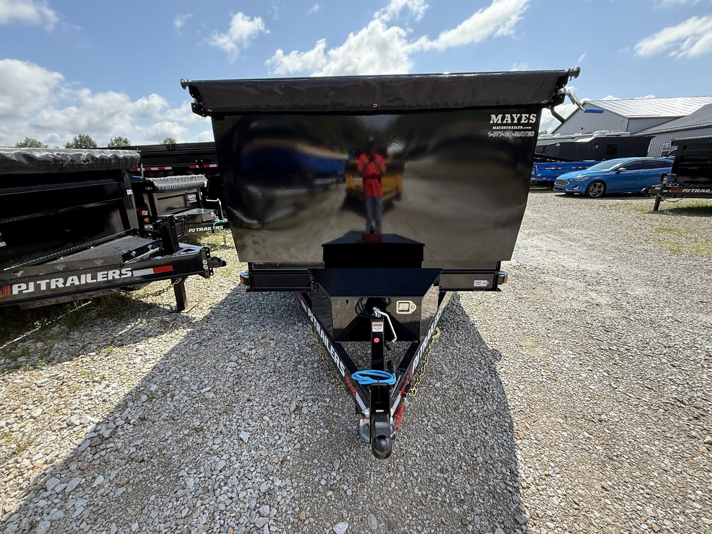 New 2026 PJ Trailers D7142 Dump Trailer 83x14 TA HIGH SIDES (GVW:14000) BLACK