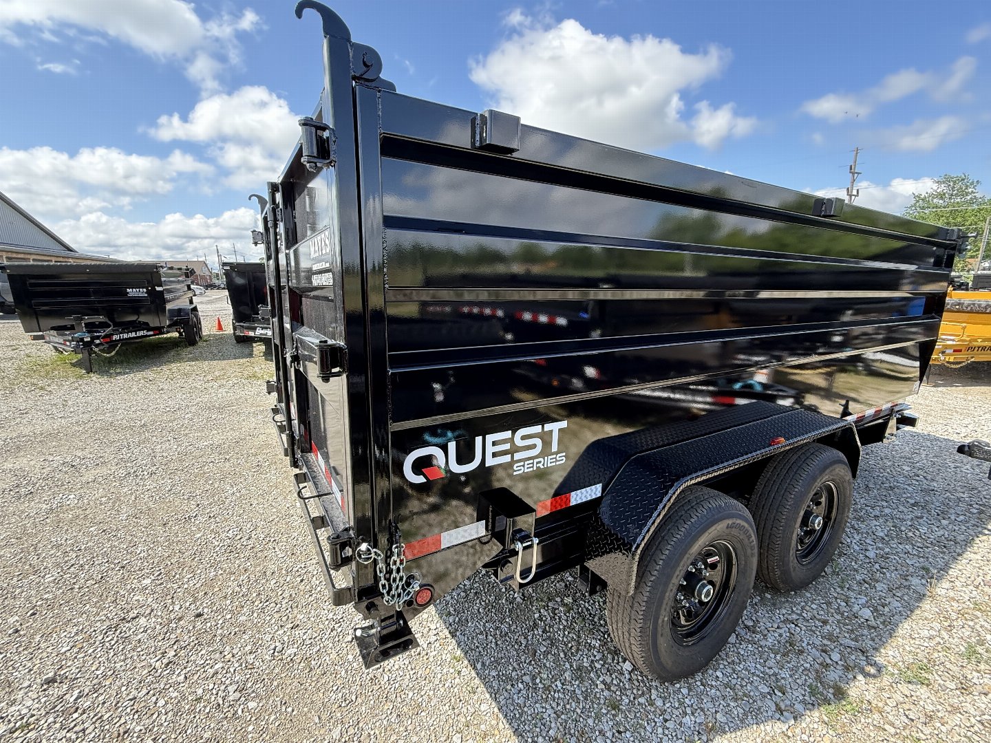 New 2026 PJ Trailers D7142 Dump Trailer 83x14 TA HIGH SIDES (GVW:14000) BLACK