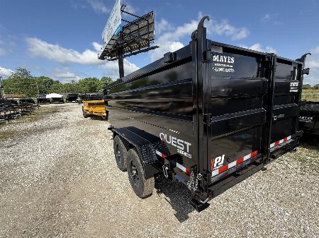 New 2026 PJ Trailers D7142 Dump Trailer 83x14 TA HIGH SIDES (GVW:14000) BLACK