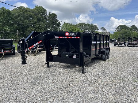 New 2025 U-Dump 83 x16'x48  Gooseneck Dump Trailer, 16K GVWR, Slide-In Ramps, Scissor Hoist