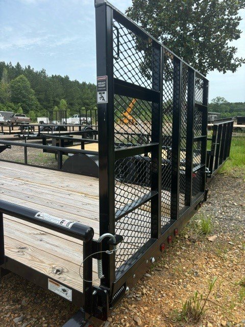New 2025 Top Hat 77''x14' Single Axle Pipe top Utility Trailer