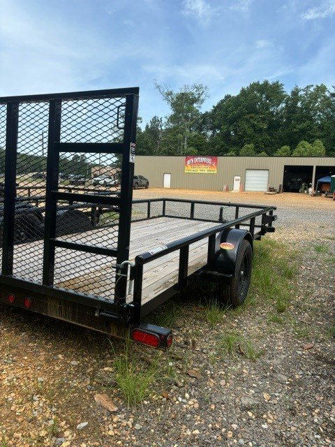 New 2025 Top Hat 77''x14' Single Axle Pipe top Utility Trailer