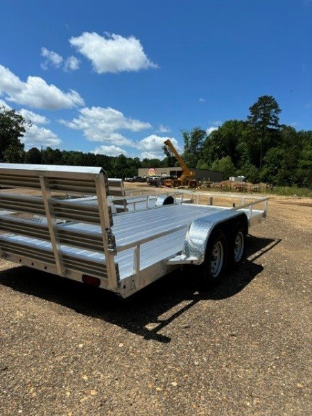 New 2025 80''x16' Aluminum tandem axle Utility Trailer