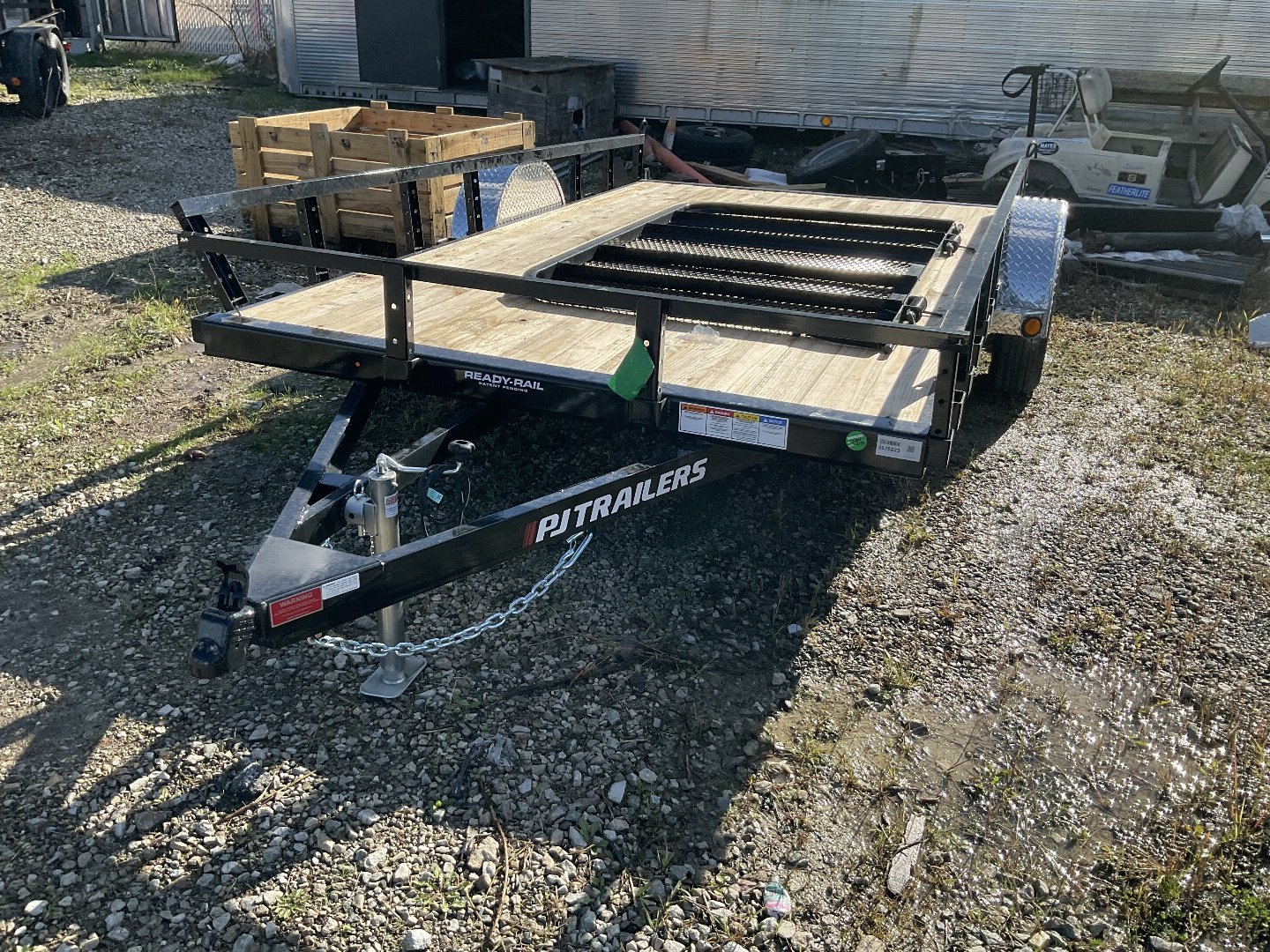 New 2025 PJ TRAILERS U8121 Utility Trailer 83X12 SA STRAIGHT DECK (GVW:2995)