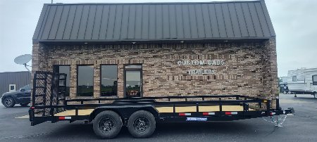 New 2025 SURE-TRAC 7 x 20 Tube Top Utility Trailer 10K Tandem Utility Trailer
