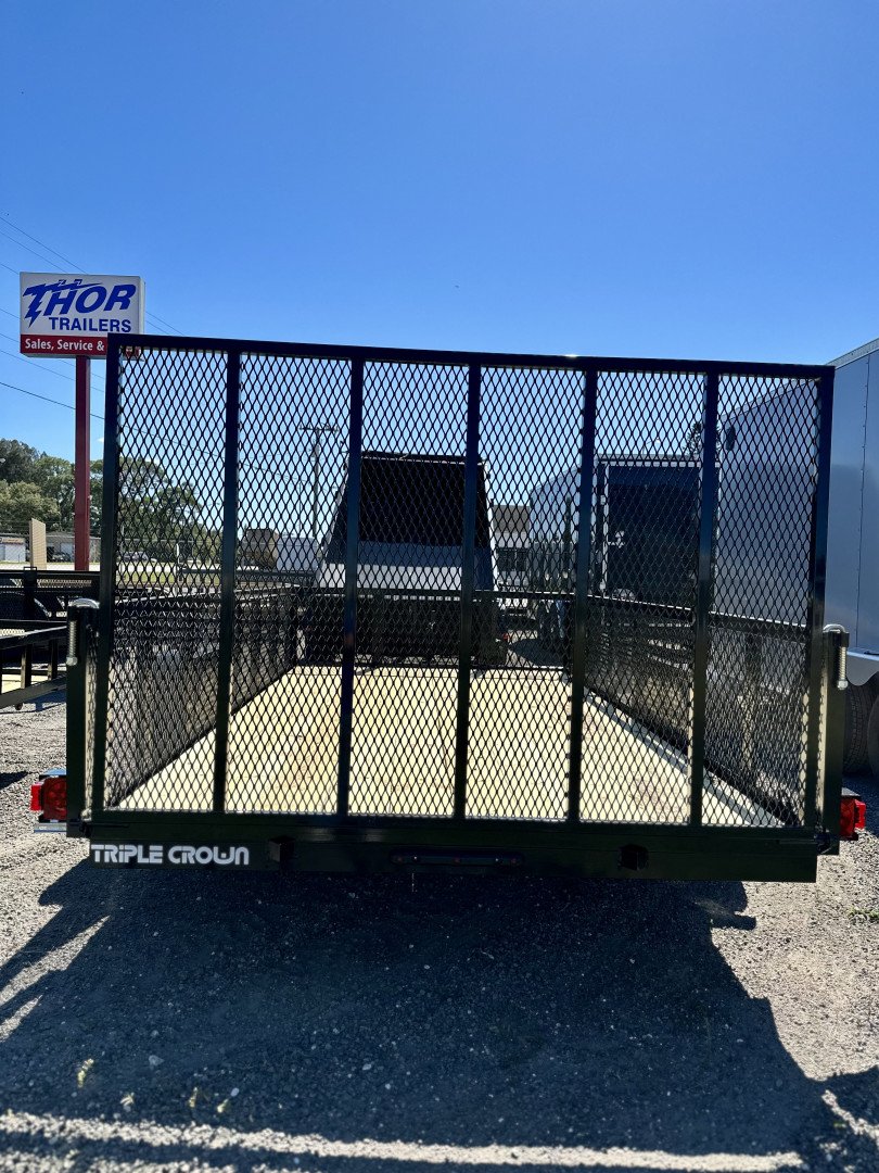 New 2025 - 6.4X12 SA WITH 2FT MESH SIDES Utility Trailer
