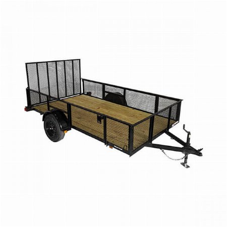 New 2025 - 6.4X12 SA WITH 2FT MESH SIDES Utility Trailer