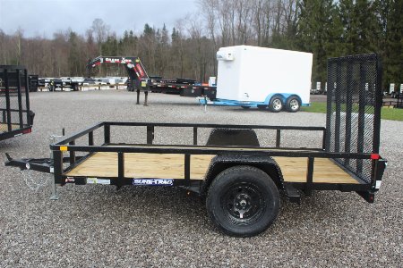 New 2025 Sure-Trac 6' x 10' Single Axle Tube Top Utility Trailer - 2990# GVW