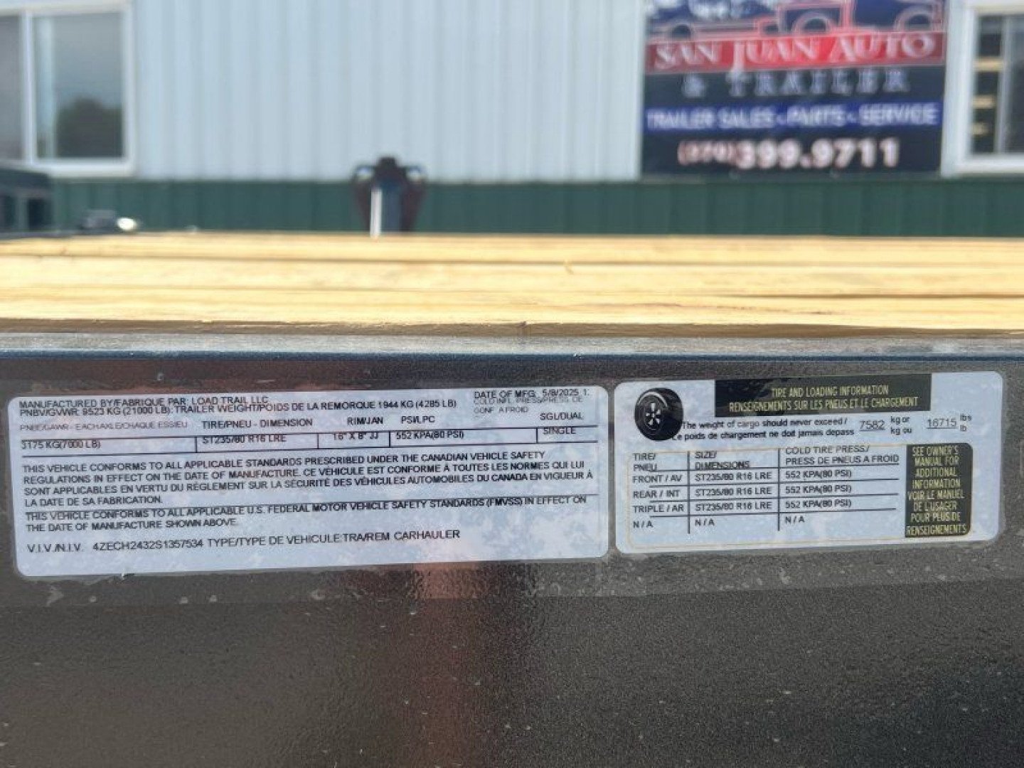 New 2025 Load Trail 83''x24' Triple Axle Equipment Trailer