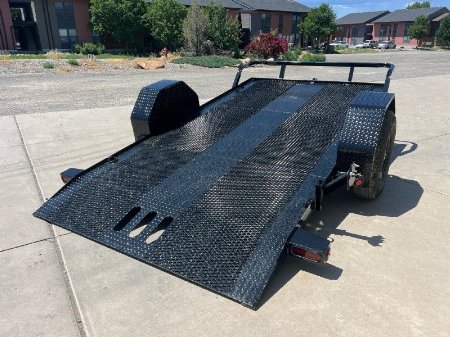 New 2025 Load Trail 77''x12' Scissor Hau Utility Trailer