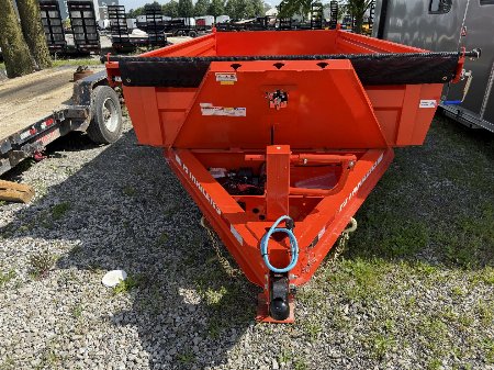 New 2026 PJ Trailer DL142 Dump Trailer 83X14 TA 24  SIDES (GVW:14000) ORANGE