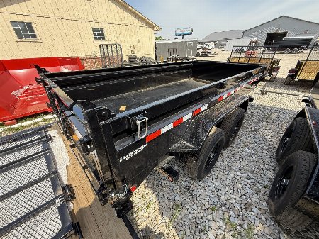 New 2026 PJ Trailer DL142 Dump Trailer 83X14 TA 24" SIDES (GVW:14000)  BLACK