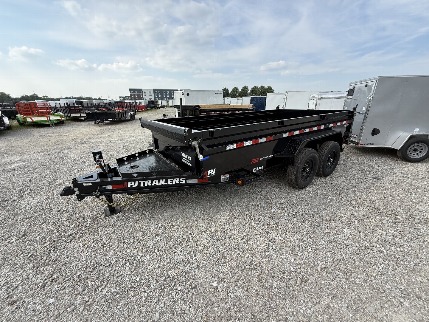 New 2026 PJ Trailer DL142 Dump Trailer 83X14 TA 24" SIDES (GVW:14000)  BLACK