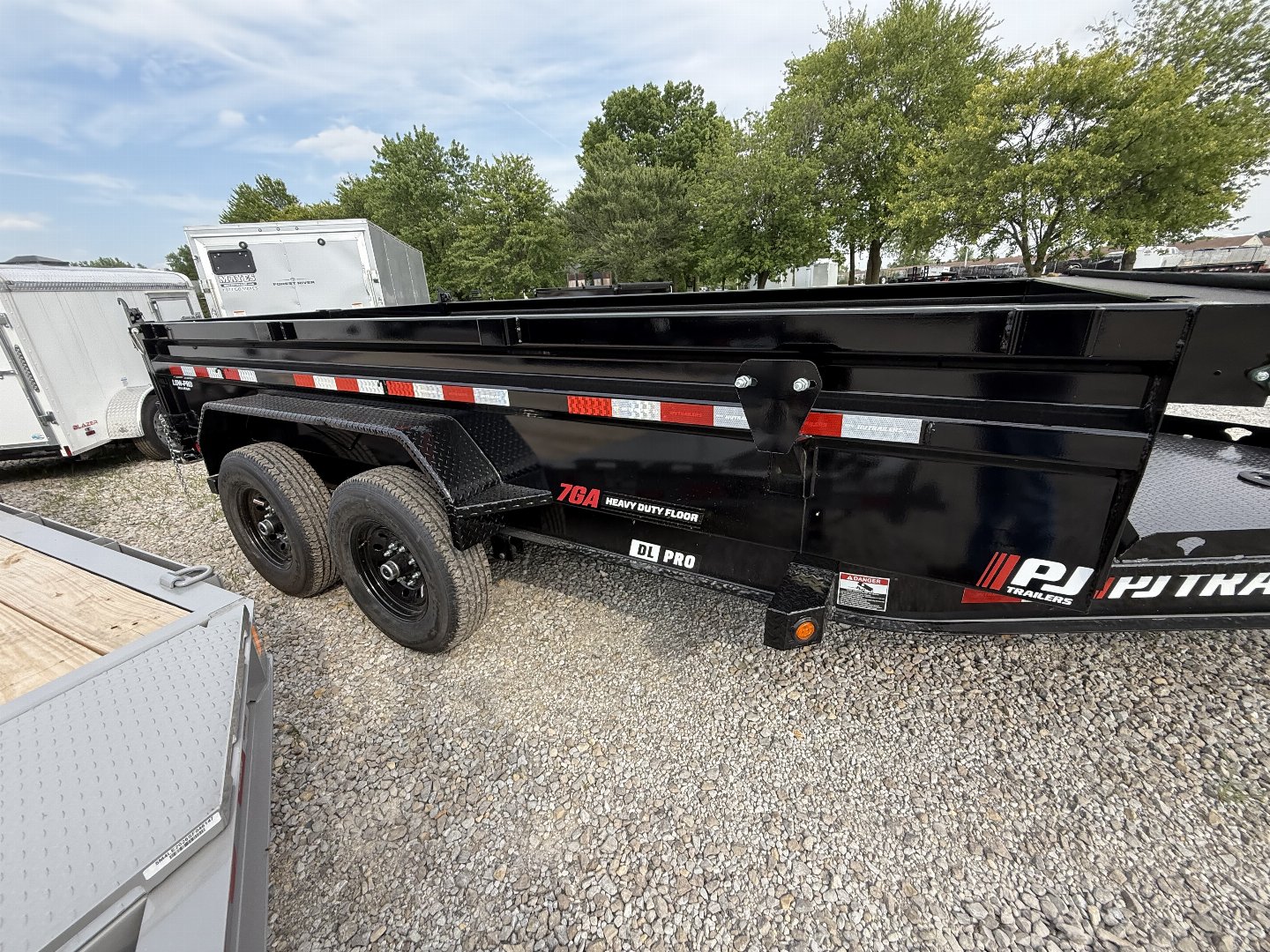 New 2026 PJ Trailer DL142 Dump Trailer 83X14 TA 24" SIDES (GVW:14000)  BLACK