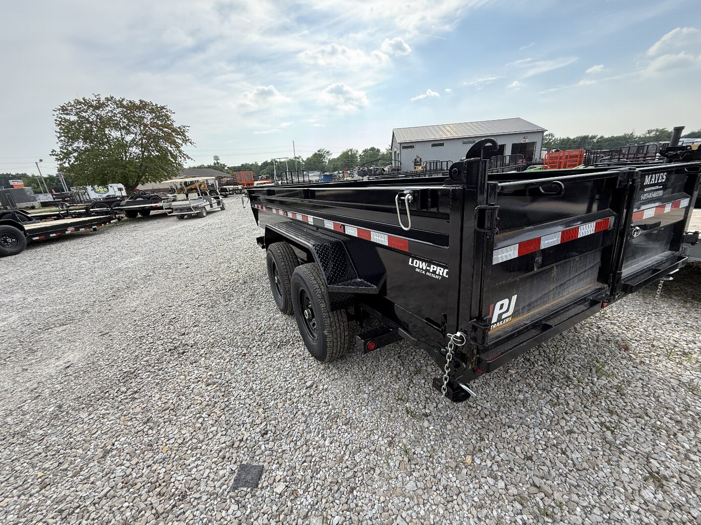 New 2026 PJ Trailer DL142 Dump Trailer 83X14 TA 24" SIDES (GVW:14000)  BLACK