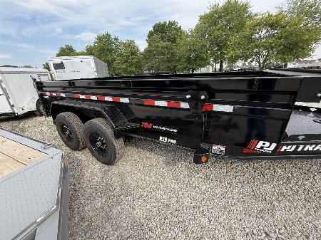 New 2026 PJ Trailer DL142 Dump Trailer 83X14 TA 24" SIDES (GVW:14000)  BLACK
