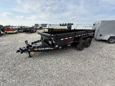 New 2026 PJ Trailer DL142 Dump Trailer 83X14 TA 24" SIDES (GVW:14000)  BLACK