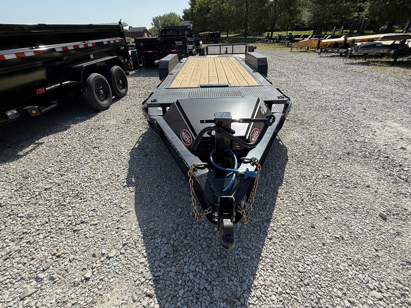 New 2025 Rawmaxx G7X20BP14K Tilt Trailer 83X20 TA Gravity Partial Tilt (GVW:14000) JET BLACK