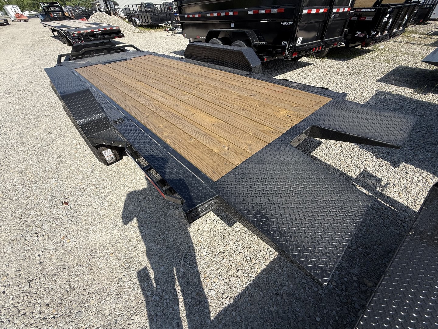 New 2025 Rawmaxx G7X20BP14K Tilt Trailer 83X20 TA Gravity Partial Tilt (GVW:14000) JET BLACK