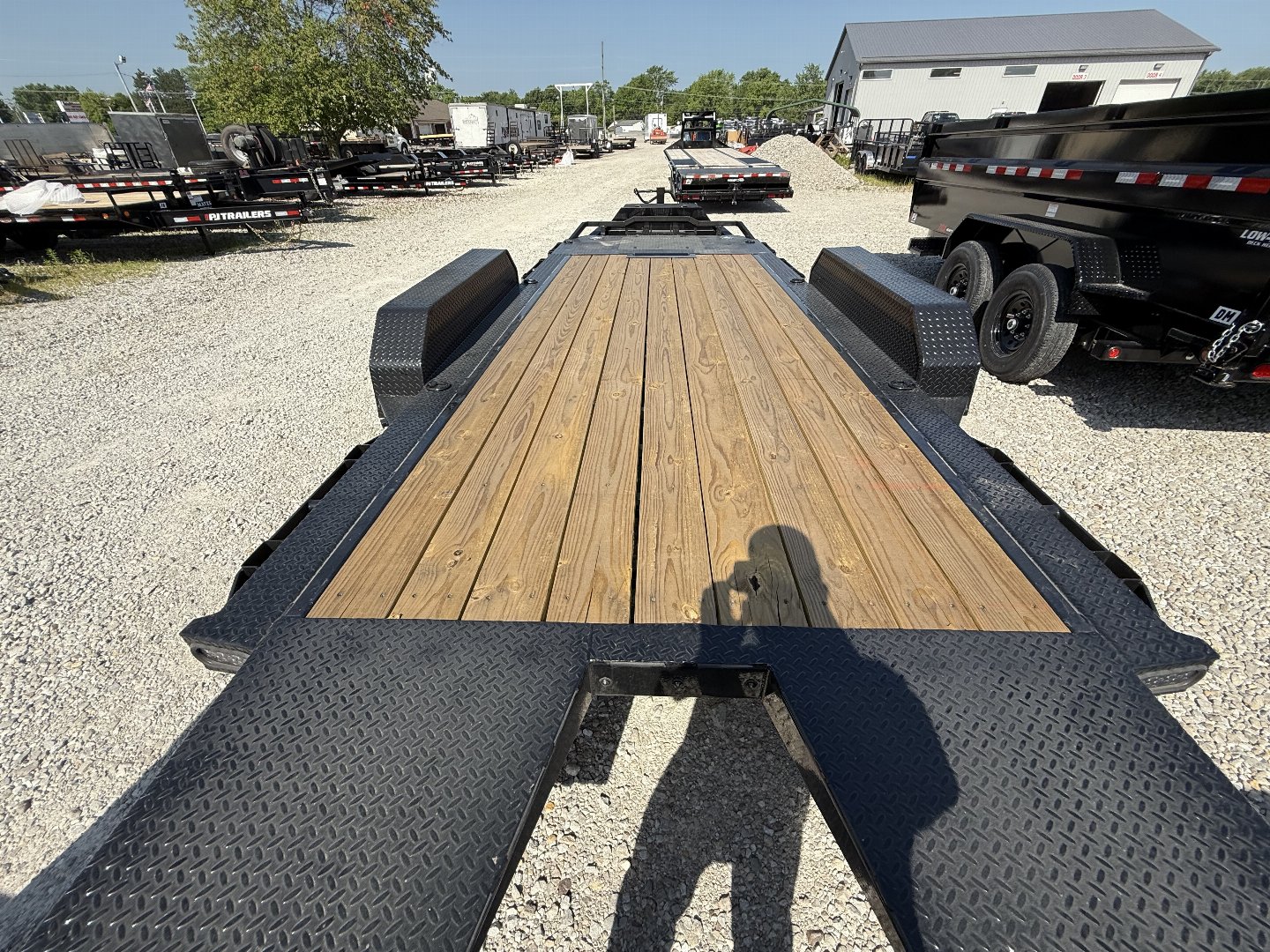 New 2025 Rawmaxx G7X20BP14K Tilt Trailer 83X20 TA Gravity Partial Tilt (GVW:14000) JET BLACK