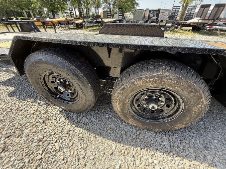 New 2025 Rawmaxx G7X20BP14K Tilt Trailer 83X20 TA Gravity Partial Tilt (GVW:14000) JET BLACK