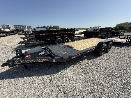 New 2025 Rawmaxx G7X20BP14K Tilt Trailer 83X20 TA Gravity Partial Tilt (GVW:14000) JET BLACK