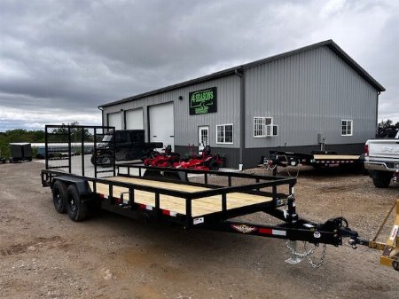 New 2025 H&H TRAILERS 82 X20' 9.9K HD 5' TALL LADDER GATE Utility Trailer