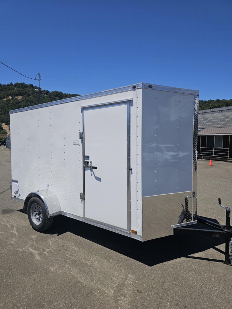 New 2026 CONTINENTAL CARGO VHW612SA Cargo / Enclosed Trailer 6X12 WHITE