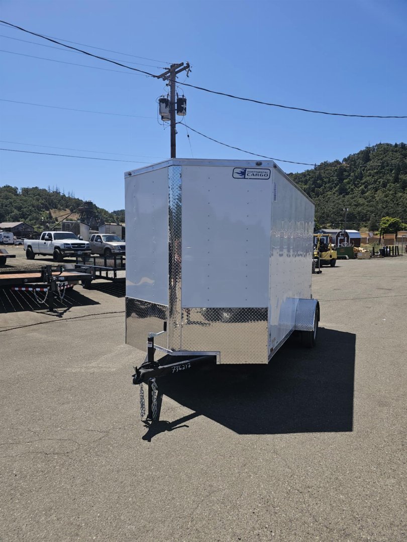 New 2026 CONTINENTAL CARGO VHW612SA Cargo / Enclosed Trailer 6X12 WHITE