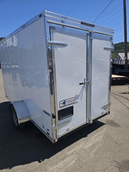 New 2026 CONTINENTAL CARGO VHW612SA Cargo / Enclosed Trailer 6X12 WHITE
