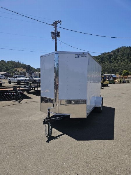New 2026 CONTINENTAL CARGO VHW612SA Cargo / Enclosed Trailer 6X12 WHITE