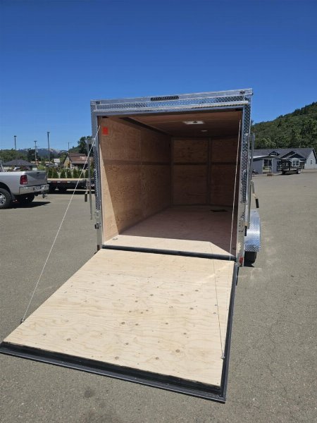 New 2026 CONTINENTAL CARGO VHW714TA2 7x14 Cargo / Enclosed Trailer CHARCOAL RAMP