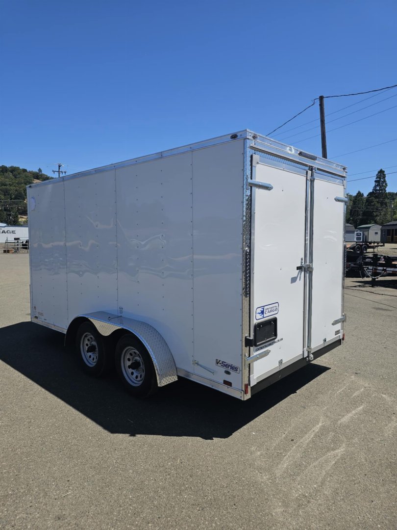 New 2026 CONTINENTAL CARGO VHW714TA2 7x14 Cargo / Enclosed Trailer WHITE
