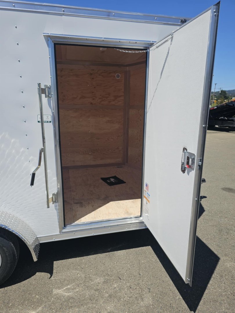 New 2026 CONTINENTAL CARGO VHW714TA2 7x14 Cargo / Enclosed Trailer WHITE