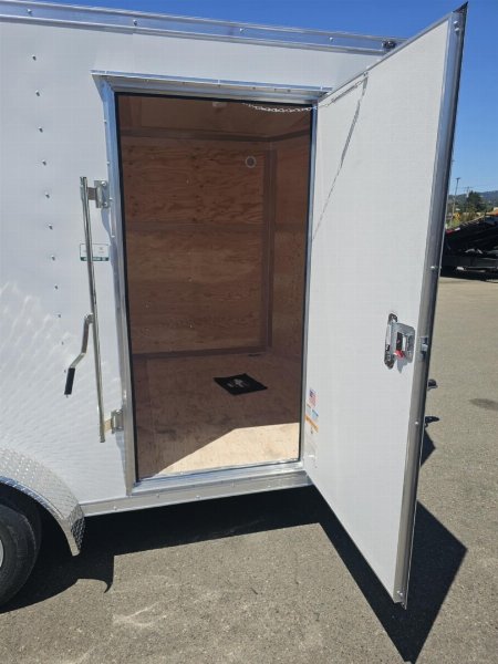 New 2026 CONTINENTAL CARGO VHW714TA2 7x14 Cargo / Enclosed Trailer WHITE