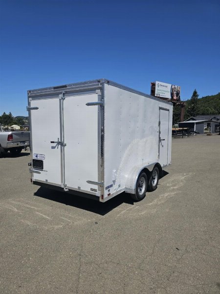 New 2026 CONTINENTAL CARGO VHW714TA2 7x14 Cargo / Enclosed Trailer WHITE