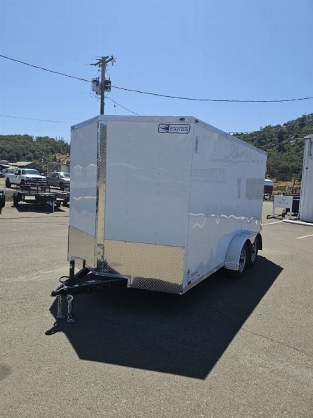 New 2026 CONTINENTAL CARGO VHW714TA2 7x14 Cargo / Enclosed Trailer WHITE