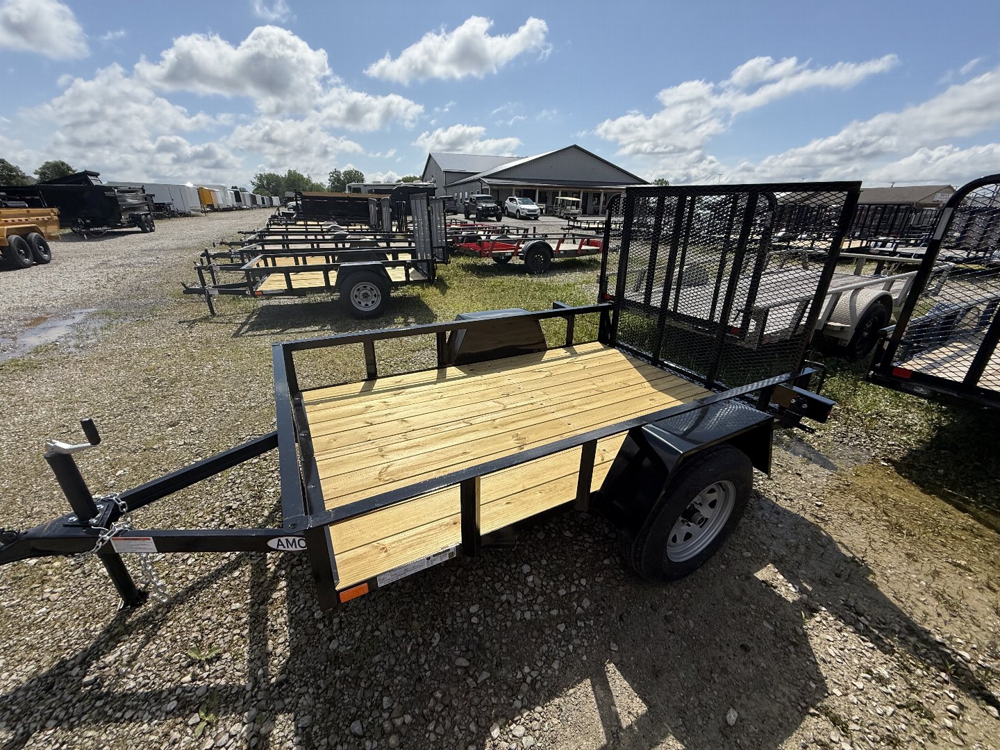 New 2025 AMO US081 Utility Trailer 5X8 SA LOWSIDE (GVW:2990) BLACK