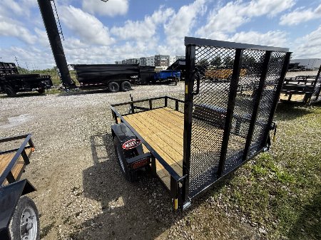 New 2025 AMO US081 Utility Trailer 5X8 SA LOWSIDE (GVW:2990) BLACK